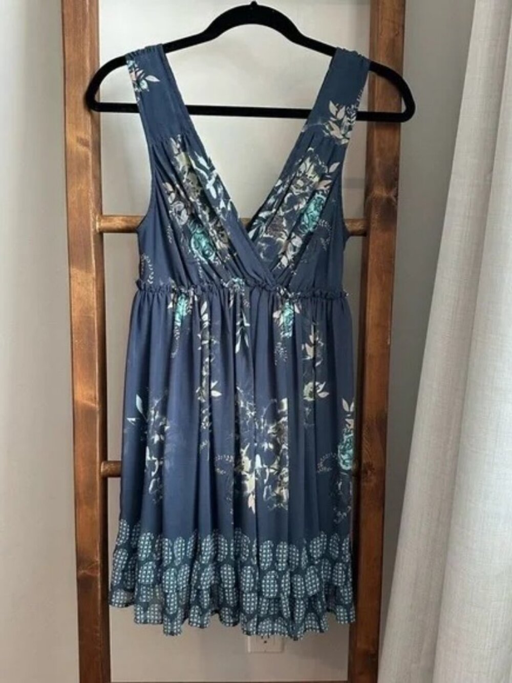 Free People Boho Mixed Floral Print Dress